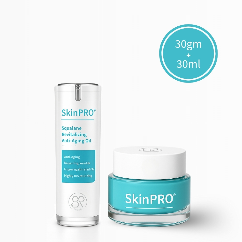 肌法則 SkinPRO 肌齡修護養潤組 (胜肽彈力精華乳/角鯊修護精華油)